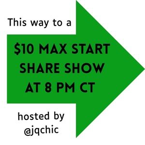 Monday Night $10 Start Share Show Flyer